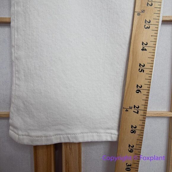 NEW Madewell Mid-Rise Perfect Vintage Straight Jean in Tile White, 25 - Picture 9 of 16